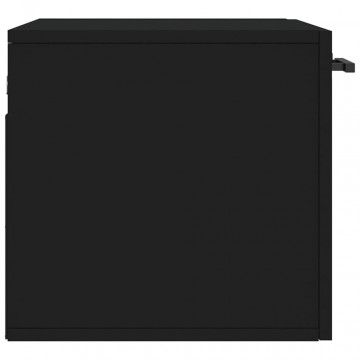 Dulap de perete, negru, 60x36,5x35 cm, lemn prelucrat - Img 6
