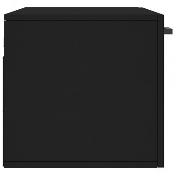 Dulap de perete, negru, 80x36,5x35 cm, lemn compozit - Img 6