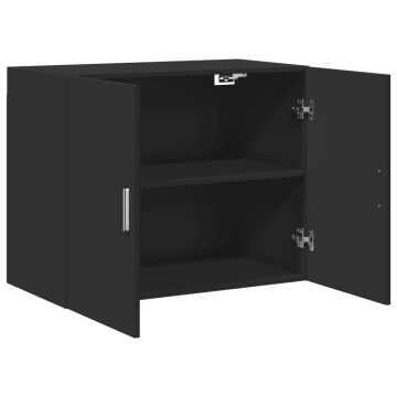 Dulap de perete, negru, 80x42,5x64 cm, lemn compozit - Img 6