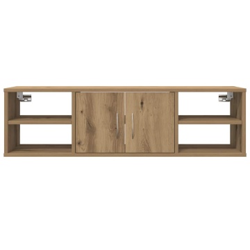 Dulap de perete, stejar artizanal, 101x30x29 cm, lemn prelucrat - Img 4