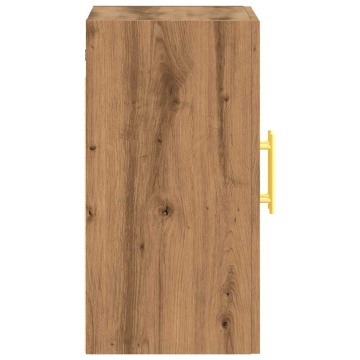 Dulap de perete, stejar artizanal, 60x31x60 cm, lemn prelucrat - Img 8