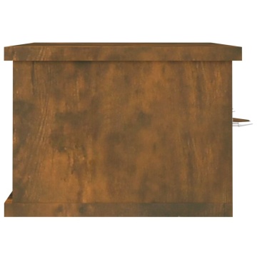 Dulap de perete, stejar fumuriu, 60x26x18,5 cm lemn prelucrat - Img 4