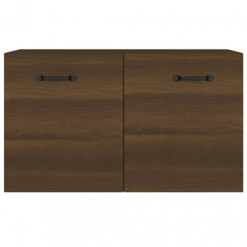 Dulap de perete, stejar maro, 60x36,5x35 cm, lemn prelucrat - Img 3