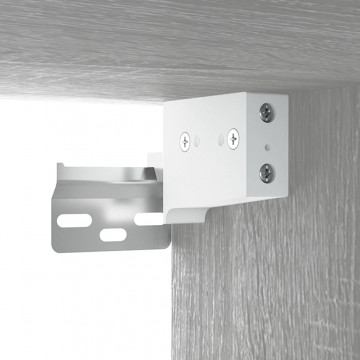 Dulap de perete suspendat, gri sonoma, 69,5x32,5x90 cm - Img 7