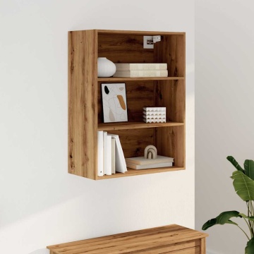Dulap de perete suspendat, Stejar artizanal, 69,5x32,5x90 cm - Img 3