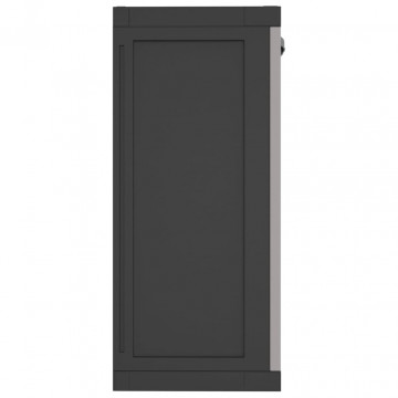 Dulap depozitare de exterior, gri și negru, 65x37x85 cm, PP - Img 8