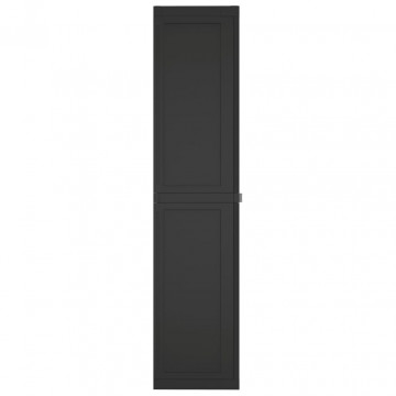 Dulap depozitare de exterior, negru, 65x37x165 cm, PP - Img 8
