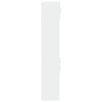Dulap depozitare slim alb 30x42,5x225 cm lemn prelucrat - Img 6