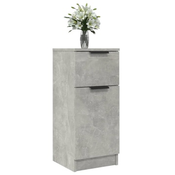 Dulap, gri beton, 30x30x70 cm, lemn compozit - Img 4