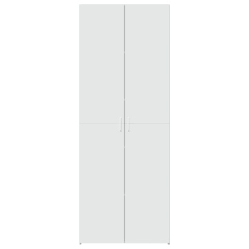 Dulap înalt, alb, 70x42,5x185 cm, lemn prelucrat - Img 4