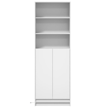 Dulap înalt cu LED alb 69x32,5x200 cm lemn prelucrat - Img 5