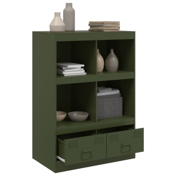Dulap înalt verde măslină 67x39x95 cm oțel - Img 8