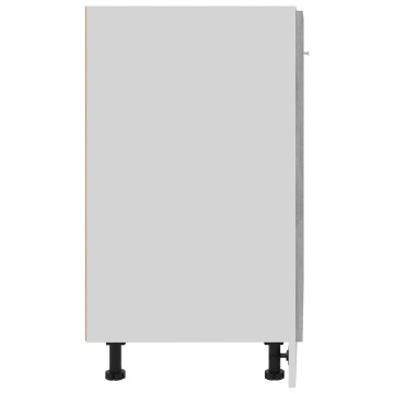 Dulap inferior, gri beton, 60 x 46 x 81,5 cm, lemn prelucrat - Img 6