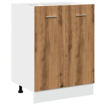 Dulap inferior stejar artizanal, 60x46x81,5 cm, lemn prelucrat - Img 2