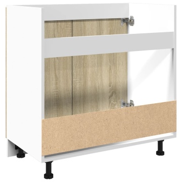 Dulap inferior, stejar sonoma, 80x46x81,5 cm, lemn prelucrat - Img 6