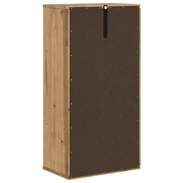 Dulap lateral „ODDA” 40x24x79 cm din lemn masiv de pin - Img 7