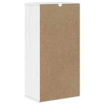 Dulap lateral cu sertar „ODDA” alb 40x24x79cm lemn masiv de pin - Img 7