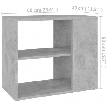 Dulap lateral, gri beton, 60x30x50 cm, PAL - Img 5