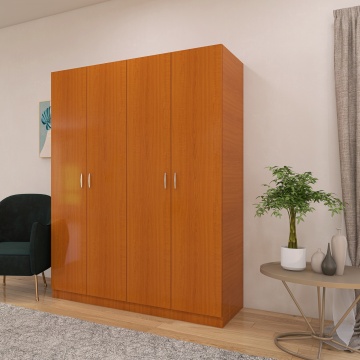 Dulap Milano cu 4 usi, 200x160x40, Culoare Cires, din Pal de 18 mm - Img 2