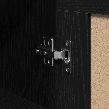 Dulap Montat pe Perete din Stejar Negru 69,5x34x90 cm Lemn Prelucrat - Img 4