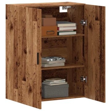 Dulap montat pe perete lemn vechi 69,5x34x90 cm - Img 3