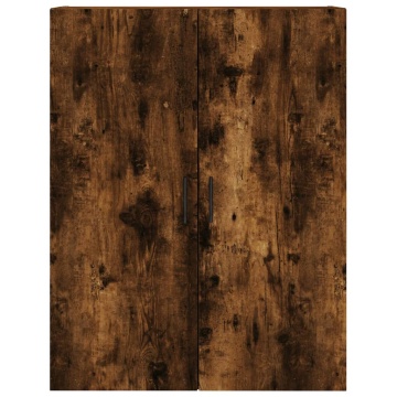 Dulap montat pe perete, stejar fumuriu, 69,5x34x90 cm - Img 6
