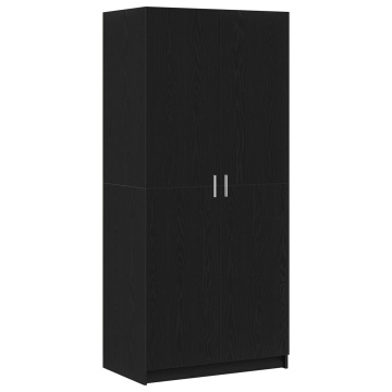 Dulap Negre Stejar 80x51x180 cm Lemn prelucrat - Img 2
