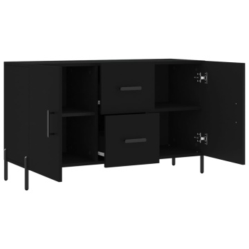 Dulap, negru, 100x36x60 cm, lemn compozit - Img 8