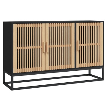 Dulap, negru, 105x30x65 cm, lemn prelucrat - Img 2