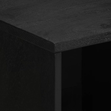 Dulap, negru, 80x33x75 cm, lemn prelucrat - Img 6