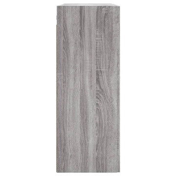 Dulap pe perete, sonoma gri, 69,5x34x90 cm, lemn prelucrat - Img 7