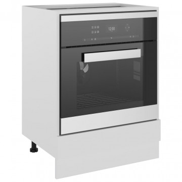 Dulap pentru cuptor, alb, 60 x 46 x 81,5 cm, PAL - Img 4