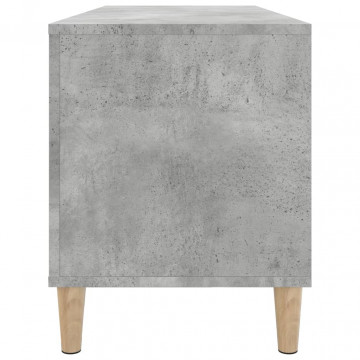 Dulap pentru discuri gri beton, 100x38x48 cm, lemn prelucrat - Img 5
