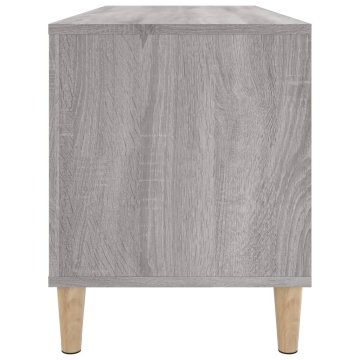 Dulap pentru discuri gri sonoma, 100x38x48 cm, lemn prelucrat - Img 5