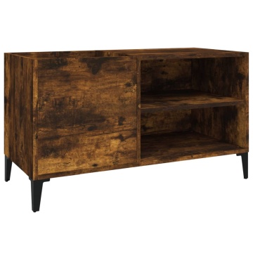 Dulap pentru discuri stejar afumat 84,5x38x48 cm lemn prelucrat - Img 2