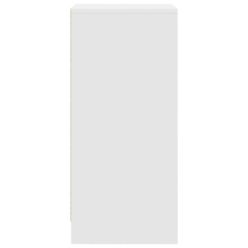 Dulap pentru încălțăminte alb 29,5x34x76 cm lemn prelucrat - Img 6