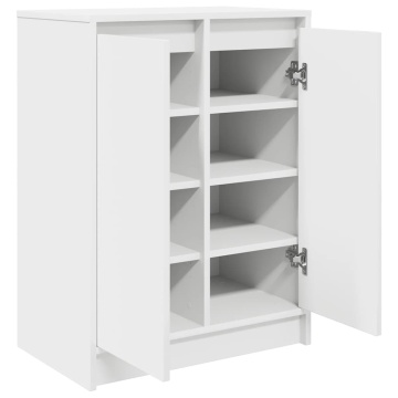 Dulap pentru încălțăminte alb 57x34x76 cm lemn prelucrat - Img 8