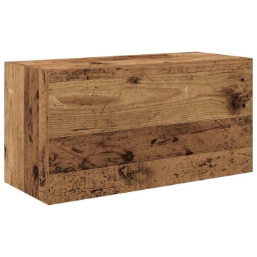Dulap perete de baie, lemn vechi, 60x25x30 cm, lemn prelucrat - Img 2