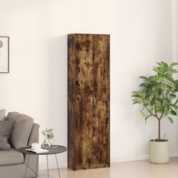 Dulap Stejar Afumat 55x25x189 cm Lemn Prelucrat - Img 3