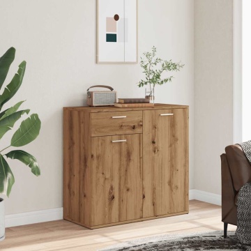 Dulap, stejar artizanal, 80x36x75 cm, lemn prelucrat - Img 1