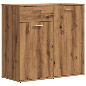 Dulap, stejar artizanal, 80x36x75 cm, lemn prelucrat - Img 2