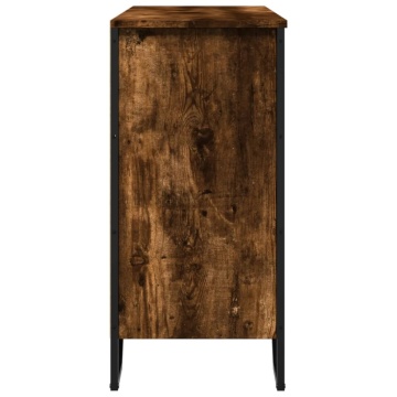Dulap, stejar fumuriu, 91x35,5x74,5 cm, lemn prelucrat - Img 8