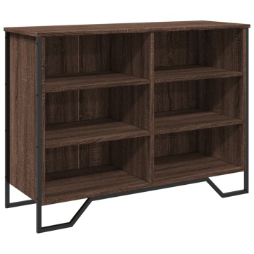 Dulap, stejar maro, 101x35,5x74,5 cm, lemn prelucrat - Img 2