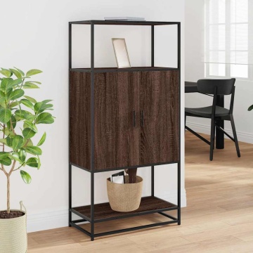 Dulap Stejar maro 68x35x139 cm lemn și metal prelucrat - Img 3