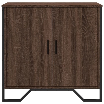 Dulap, stejar maro, 78x35,5x74,5 cm, lemn prelucrat - Img 4