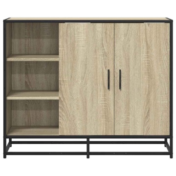 Dulap, stejar sonoma, 92x35x76 cm, lemn prelucrat - Img 4