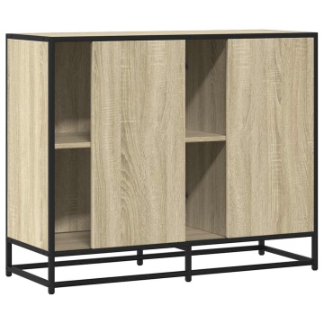 Dulap, stejar sonoma, 92x35x76 cm, lemn prelucrat - Img 5