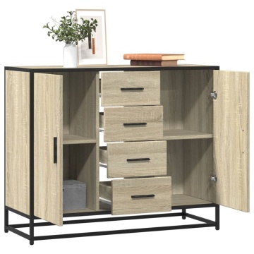 Dulap, stejar sonoma, 92x35x76 cm, lemn prelucrat - Img 1