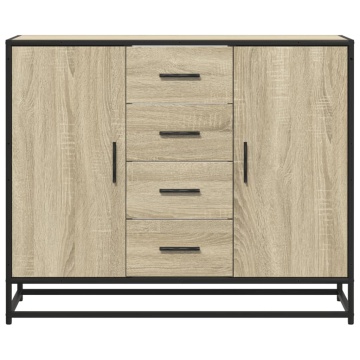 Dulap, stejar sonoma, 92x35x76 cm, lemn prelucrat - Img 4
