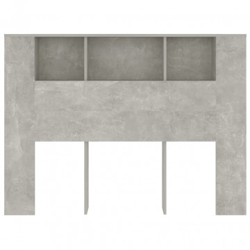 Dulap tăblie, gri beton, 140x18,5x104,5 cm - Img 3